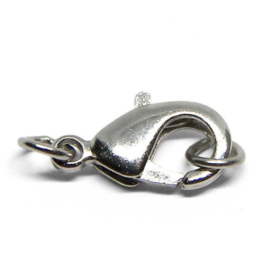 Cierre mosqueton 12mm - 2 anillas incluidas - Platinum  - Miyukilandia