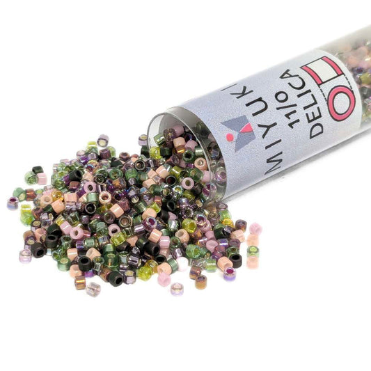DB-MIX21 Tubo Miyuki Delica 11/0 Lavender Gardeny Mix 7,2gr.  - Miyukilandia