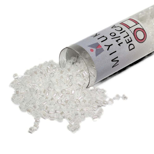 DB0201 Tubo Miyuki Delica 11/0 White Pearl 7,2gr.  - Miyukilandia