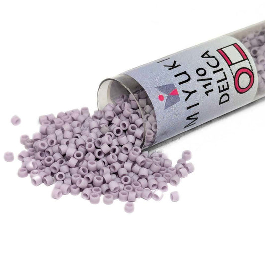 DB0356 Tubo Miyuki Delica 11/0 Matte Lavender 7,2gr.  - Miyukilandia
