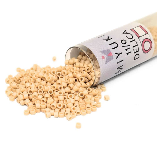 DB0389 Tubo Miyuki Delica 11/0 Matte Opaque Light Terracotta 7,2gr. -  