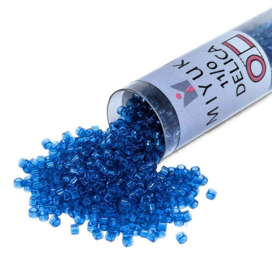 DB0714 Tubo Miyuki Delica 11/0 Transparent Aquamarine 7,2gr  - Miyukilandia