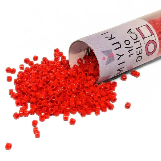 DB0727 Tubo Miyuki Delica 11/0 Opaque Light Siam 7,2gr. -  