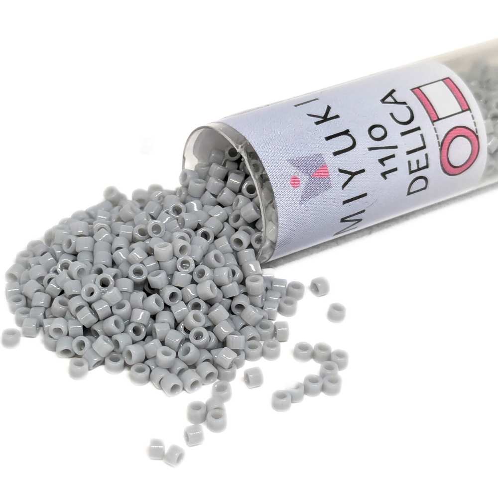DB1139 Tubo Miyuki Delica 11/0 Opaque Ghost Gray 7,2gr. -  