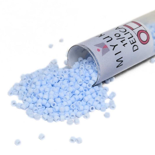 DB1517 Tubo Miyuki Delica 11/0 Matte Opaque Light Sky Blue 7,2gr. -  