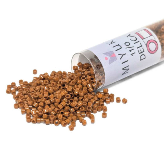 DB2109 Tubo Miyuki Delica 11/0 Duracoat Opaque Sienna 7,2gr.  - Miyukilandia