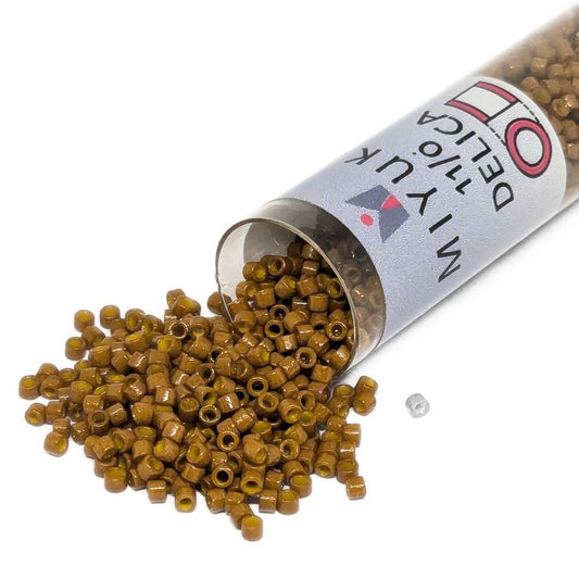 DB2110 Tubo Miyuki Delica 11/0 Duracoat Opaque Toast 7,2gr.  - Miyukilandia