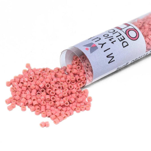 DB2114 Tubo Miyuki Delica 11/0 Duracoat Opaque Light Watermelon 7,2gr.  - Miyukilandia