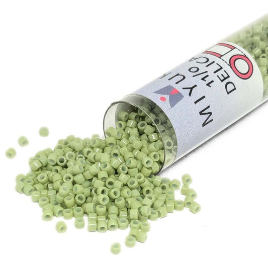 DB2123 Tubo Miyuki Delica 11/0 Duracoat Opaque Fennel 7,2gr.  - Miyukilandia