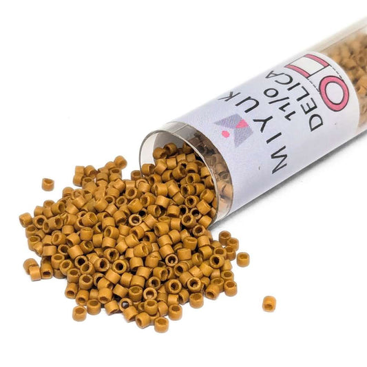 DB2286 Miyuki Delica 11/0 Frosted Opaque Glaze Pecan 7,2gr.  - Miyukilandia