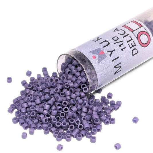 DB2293 Miyuki Delica 11/0 Frosted Opaque Glaze Purple 7,2gr.  - Miyukilandia
