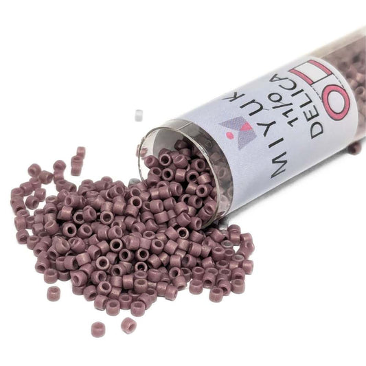 DB2295 Miyuki Delica 11/0 Frosted Opaque Glaze Plum 7,2gr.  - Miyukilandia