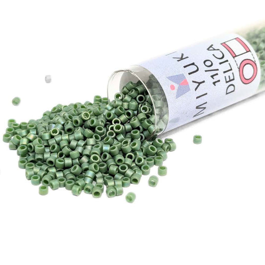 DB2312 Tubo Miyuki Delica 11/0 Frost Opaque Glaze Rainbow Shamrock 7,2gr.  - Miyukilandia