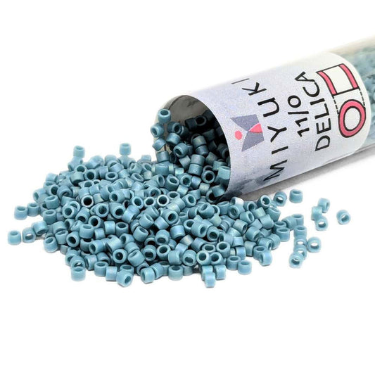 DB2315 Tubo Miyuki Delica 11/0 Frosted Opaque Glaze Rainbow Cock 7,2gr  - Miyukilandia