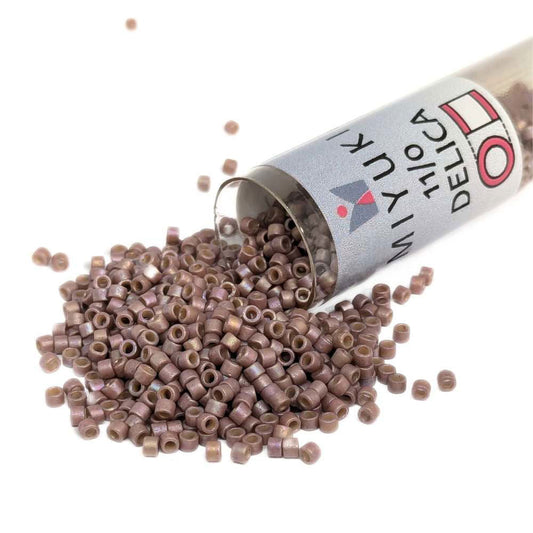 DB2321 Tubo Miyuki Delica 11/0 Frosted Opaque Glaze Rainbow Amethyst 7,2gr  - Miyukilandia