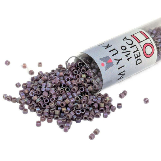DB2322 Tubo Miyuki Delica 11/0 Frosted Opaque Glaze Rainbow Grape 7,2gr  - Miyukilandia