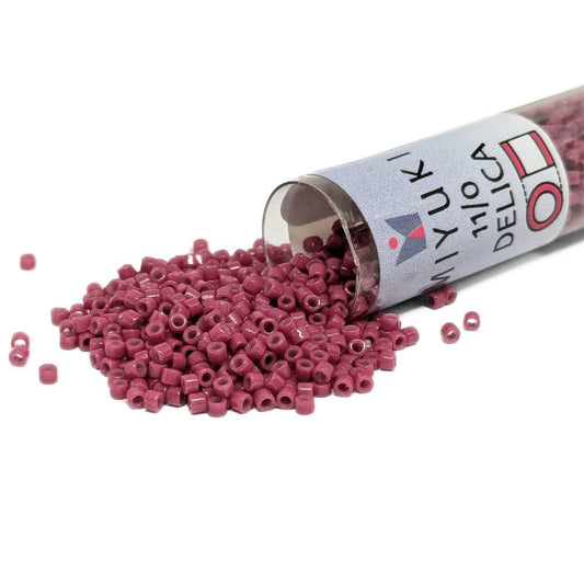 DB2353 Tubo Miyuki Delica 11/0 Duracoat Opaque Raspberry 7,2gr  - Miyukilandia