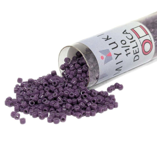 DB2360 Tubo Miyuki Delica 11/0 Duracoat Opaque Dark Purple 7,2gr.  - Miyukilandia