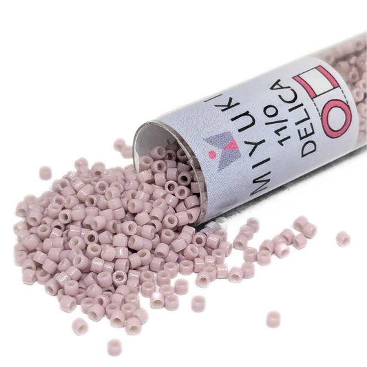 DB2361 Tubo Miyuki Delica 11/0 Duracoat Opaque Soft Pink 7,2gr. -  