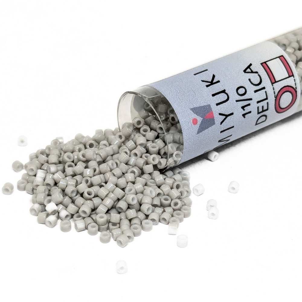 DB2366 Tubo Miyuki Delica 11/0 Duracoat Opaque Soft Grey 7,2gr. -  