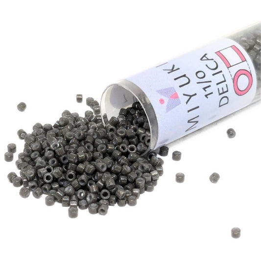 DB2368 Tubo Miyuki Delica 11/0 Duracoat Opaque Charcoal Grey 7,2gr. -  