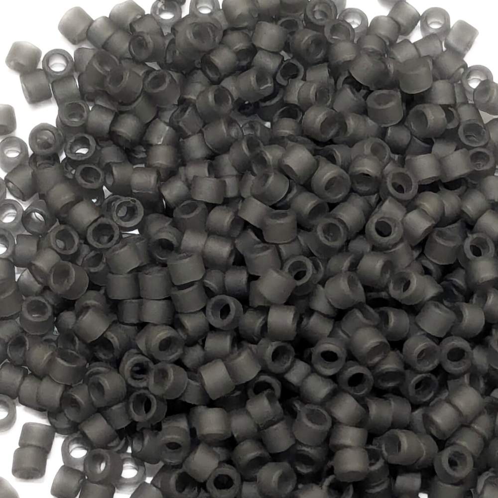 miyuki delica transparent matte charcoal