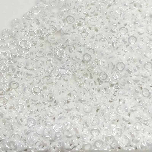 Distanciadores Miyuki 3 x 1,3 mm Ceylon White Pearl 1 gr.  - Miyukilandia