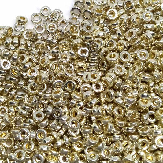 Distanciadores Miyuki 3 x 1,3 mm Duracoat Galvanized Silve 1 gr.  - Miyukilandia