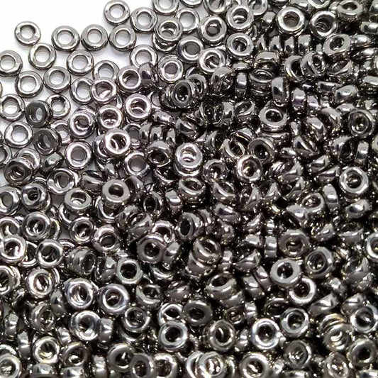 Distanciadores Miyuki 3 x 1,3 mm Plated Nickel 1 gr.  - Miyukilandia