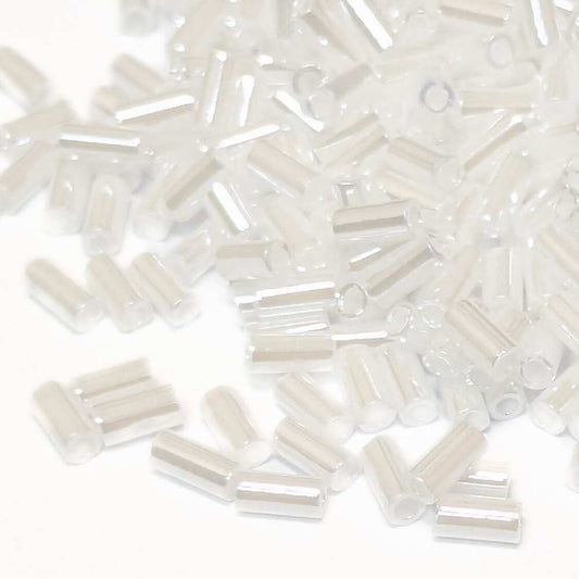 Bugle Miyuki 3mm White Pearl Ceylon