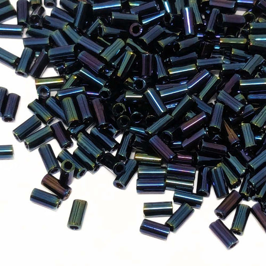 Bugle Miyuki 3mm Metallic Blue Iris – 5 gr.
