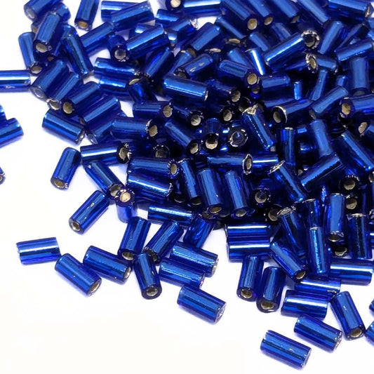 Silver Lined Sapphire bugle miyuki