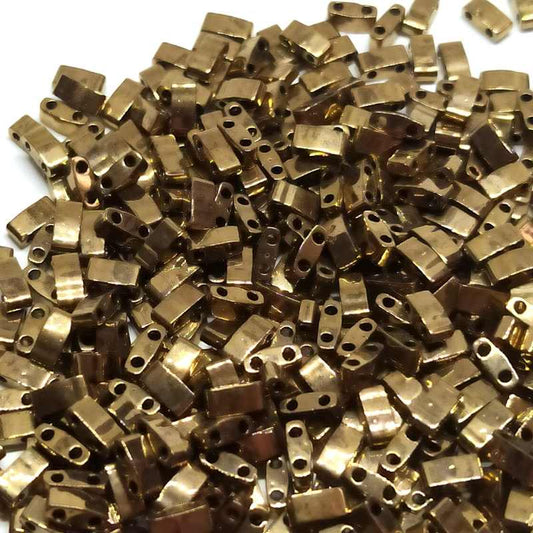 Miyuki Half-Tila - 2,5mm - 2 gr. - Dark Bronze  - Miyukilandia