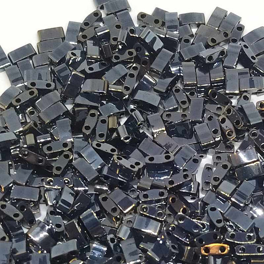 Miyuki Half-Tila - 2,5mm - 2 gr. - Light Gunmetal  - Miyukilandia
