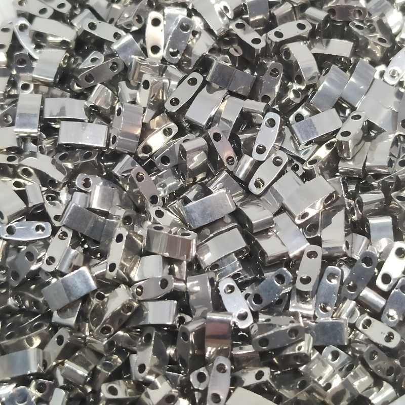 Miyuki Half-Tila - 2,5mm - 2 gr. - Nickel Plated  - Miyukilandia