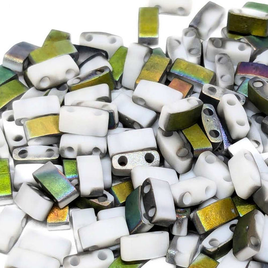 Miyuki Half-Tila 4559 - 2,5mm - 2 gr. Labrador Vitrail Matte  - Miyukilandia