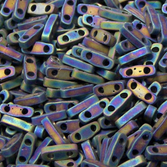 Miyuki Quarter-Tila - 5x1,2x1,9mm - 1 gr. - Matte Black AB  - Miyukilandia