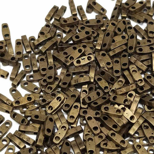 Miyuki Quarter-Tila - 5x1,2x1,9mm - 1 gr. - Metallic Dark Bronze  - Miyukilandia