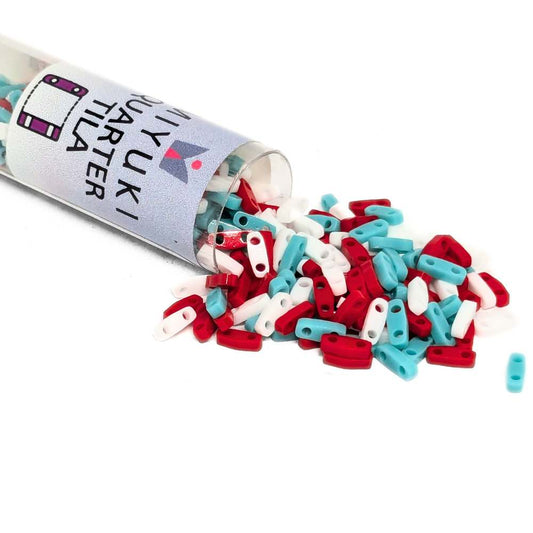 Miyuki Quarter-Tila Mix201 "Ship Ahoy" – Tubo 7,2 gramos -  