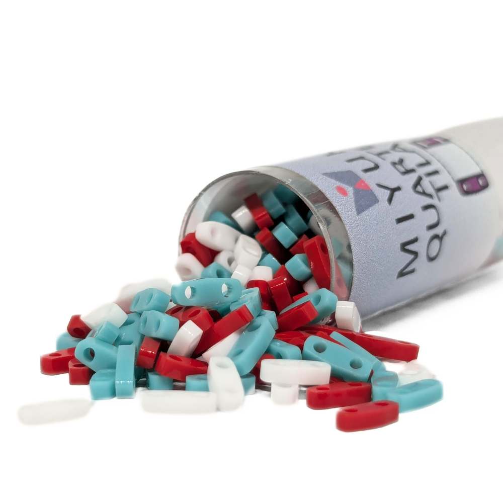 Miyuki Quarter-Tila Mix201 "Ship Ahoy" – Tubo 7,2 gramos -  