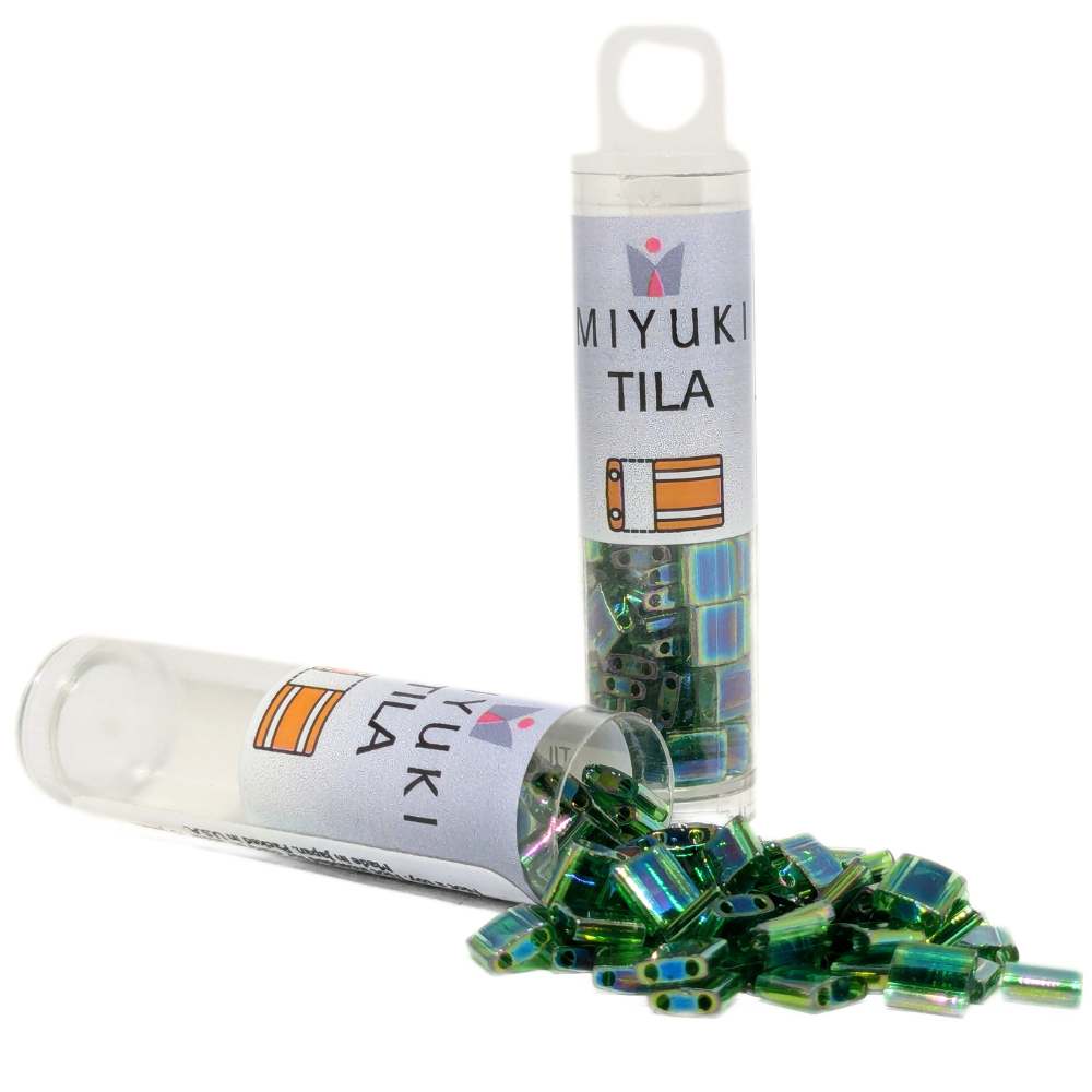Miyuki Tila 179 - Transparent Green AB - Tubo 7,2gr. -  
