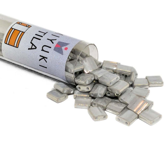 Miyuki Tila 1865 - Galvanized Gray Luster - Tubo 7,2gr. -  