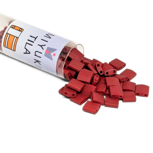 Miyuki Tila 2040 - Matte Metallic Dark Maroon - Tubo 7,2gr. -  