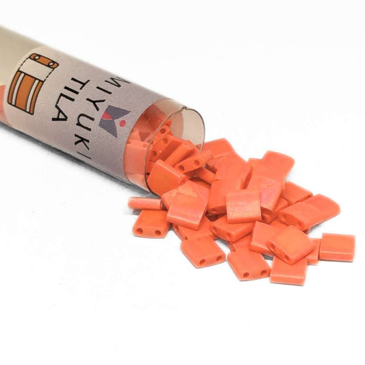Miyuki Tila 406FR - Matte Opaque Orange AB - Tubo 7,2gr. -  