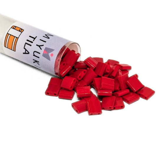 Miyuki Tila 408 - Opaque Red - Tubo 7,2gr. -  