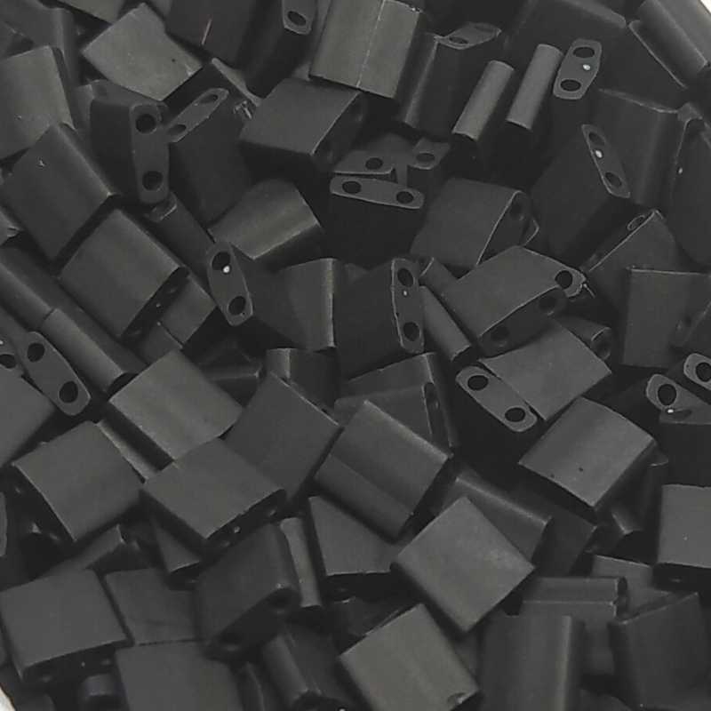 Miyuki Tila 5mm pack de 2 gr. - Black Matte  - Miyukilandia