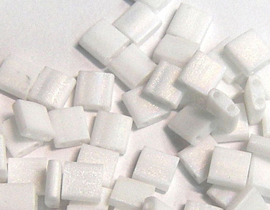 Miyuki Tila 5mm pack de 2 gr. - Matte Opaque White  - Miyukilandia