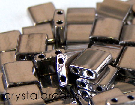 Miyuki Tila 5mm pack de 2 gr. - Niquel Plated  - Miyukilandia