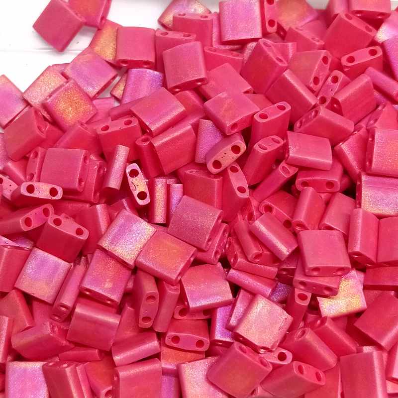 Miyuki Tila 5mm pack de 2 gr. - Opaque Matte Red AB  - Miyukilandia
