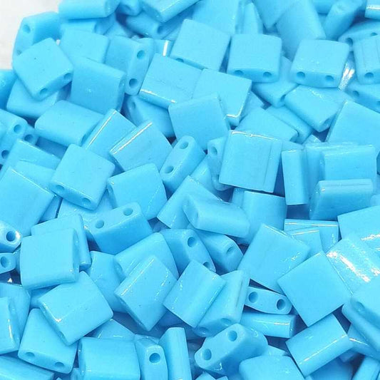 Miyuki Tila 5mm pack de 2 gr. - Opaque Turquoise Blue  - Miyukilandia